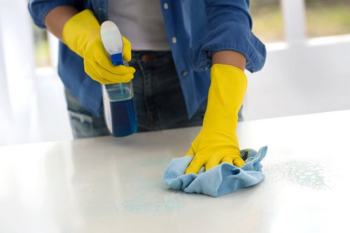 Local cleaner working in a Battersea apartment with access considerations